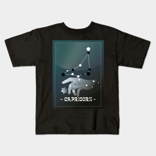 Capricorn Zodiac Art Kids T-Shirt